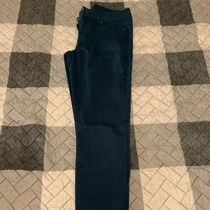Blue skinny pants